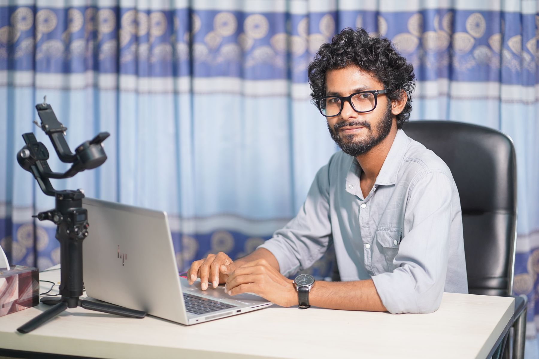 A web professional at work